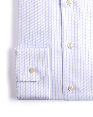 Eton Striped Slim Fit King Twill Shirt Cut Away Collar White 2 3894