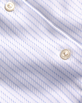 Eton Striped Slim Fit King Twill Shirt Cut Away Collar White 6 3999