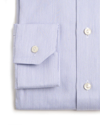 Eton Fine Striped Slim Fit Twill Shirt With Cut Away Collar Light Blue 4 6720