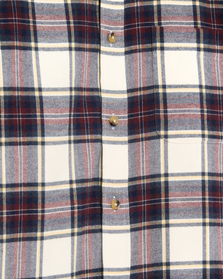 Eton Plaid Flannel Casual Fit Shirt Navy 17 4749