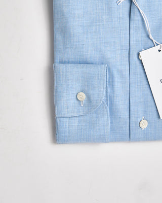 Eton Solid Fine Twill Slim Shirt Light Blue 1039766