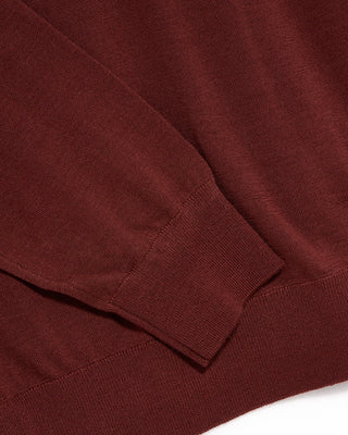 Eton Crew Neck Sweater Burgundy 5 4912