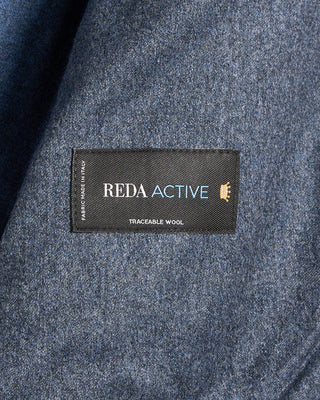 Eton Active Wool Four Pocket Overshirt Blue 12 5979