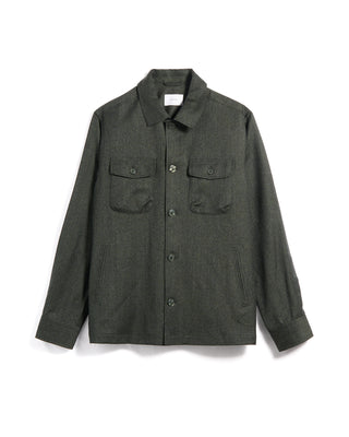Eton Active Wool Four Pocket Overshirt Green 6 5980