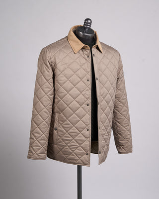 Eton Beige Quilted Shell Jacket Beige 5 2398