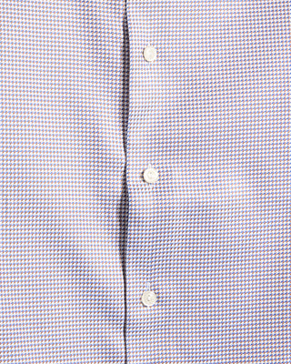 Eton Houndstooth King Twill Slim Shirt Brown 1 6217