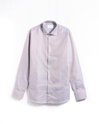 Eton Houndstooth King Twill Slim Shirt Brown 6215