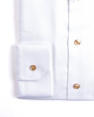 Eton Semi Solid Twill Slim Shirt White 3 3971