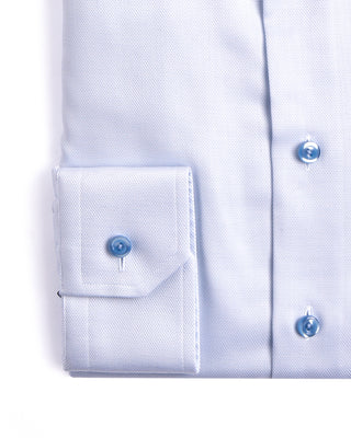 Eton Semi Solid Twill Slim Shirt Light Blue 3 3880