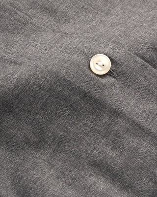 Eton Solid Wide Spread Flannel Slim Shirt Grey 3 4007