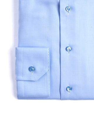 Eton Semi Solid Twill Slim Shirt Light Blue 5 4249