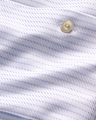 Eton Striped King Twill Shirt Cut Away Collar Contemporary Fit White 5 4033