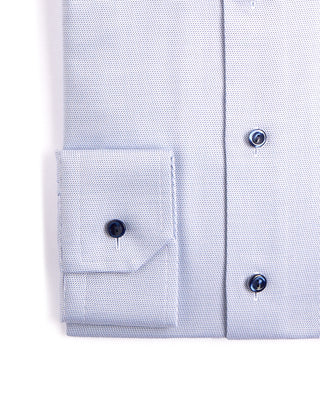 Eton Semi Solid Cotton Tencel Contemporary Shirt Light Blue 3910