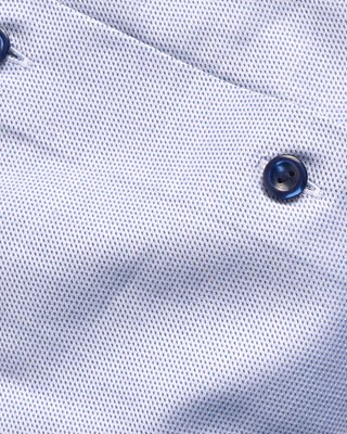 Eton Semi Solid Cotton Tencel Contemporary Shirt Light Blue 5 4009