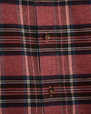 Eton Plaid Flannel Casual Fit Shirt Terracotta 4 4721