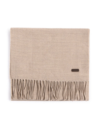 Eton Beige Twill Merino Wool Scarf Beige 4503