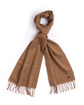 Eton Brown Twill Merino Wool Scarf Brown 2 4497