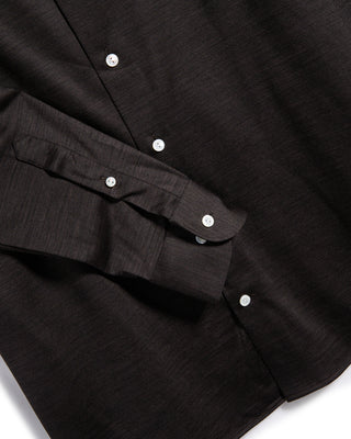 Eton Brown Merino Jersey Contemporary Shirt Brown 4 6208