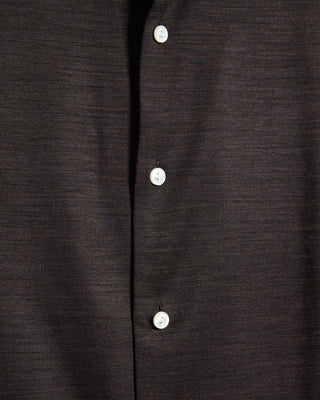 Eton Brown Merino Jersey Contemporary Shirt Brown 6206