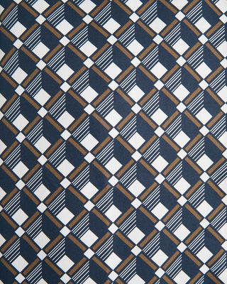 Eton Geometric Print Cotton Lyocell Contemporary Fit Shirt Navy 4 11029