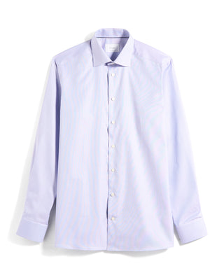 Eton Semi Solid Dobby Contemporary Shirt Mauve 4 10589