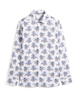 Eton Floral Print Signature Twill Contemporary Fit Shirt Multi 6 10388