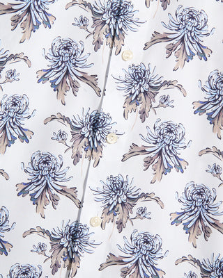 Eton Floral Print Signature Twill Contemporary Fit Shirt Multi 8 10390