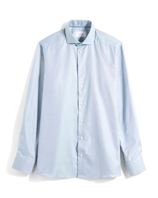 Eton Semi Solid Dobby Contemporary Shirt Teal 13 10581