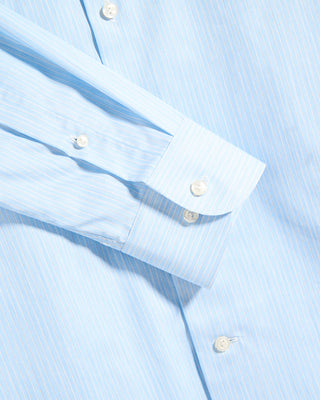 Eton Striped Melange Fine Twill Slim Shirt Light Blue 9 10600