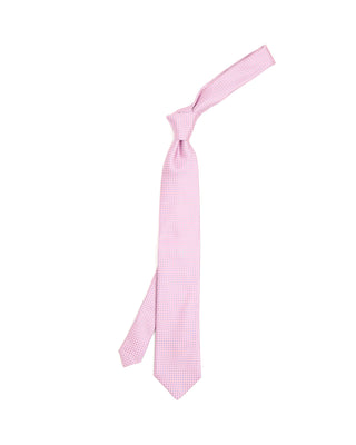 Eton Micro Woven Silk Tie Pink 1 10215