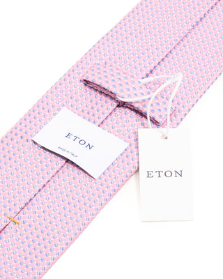 Eton Micro Woven Silk Tie Pink 2 10228