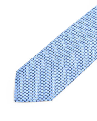 Eton Dot Woven Silk Tie Blue 2 10268