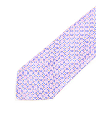 Eton Medallion Woven Silk Tie Pink 10259