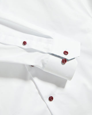 0340 Eton Geometric Effect Signature Twill Slim Shirt White 7 9665