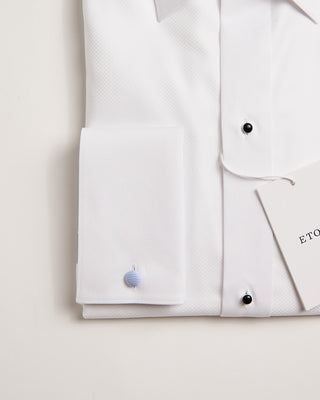 Eton Dobby Bib Front Slim Formal Shirt White 3 429