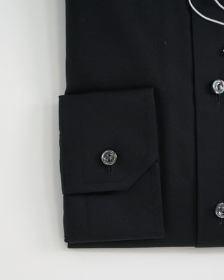 Eton Signature Twill Black Contemporary Dress Shirt Black 1 3