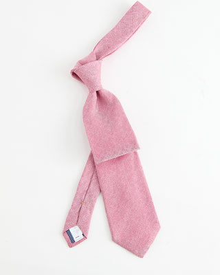Eton Solid Linen  Silk Tie Pink  2