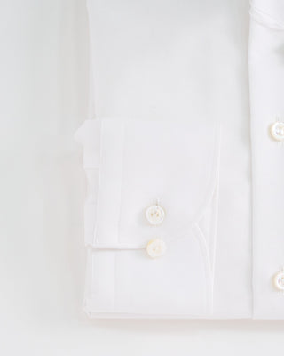 Eton White Cotton Linen Slim Shirt White 1 1