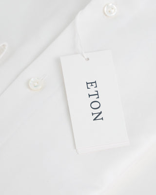 Eton White Cotton Linen Contemporary Shirt White 1 3
