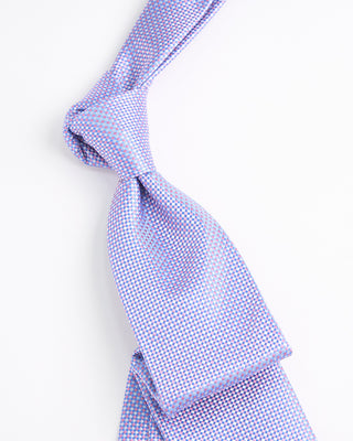 Eton Geometric Silk Tie Pink  1