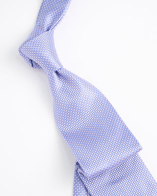Eton Geometric Silk Tie Mauve  1