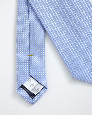 Eton Semi Solid Woven Silk Tie Light Blue 1 1