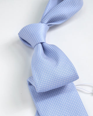 Eton Semi Solid Woven Silk Tie Light Blue 1 2