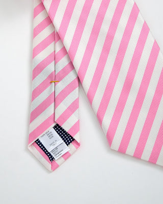 Eton Striped Silk Tie Pink 1 1