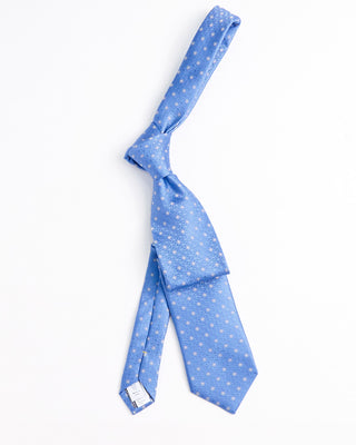 Eton Mini Floral Silk Tie Blue 