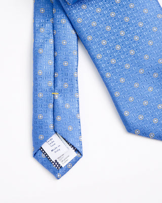 Eton Mini Floral Silk Tie Blue  1