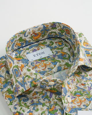 Eton Floral Print Slim Shirt Multi 1 1