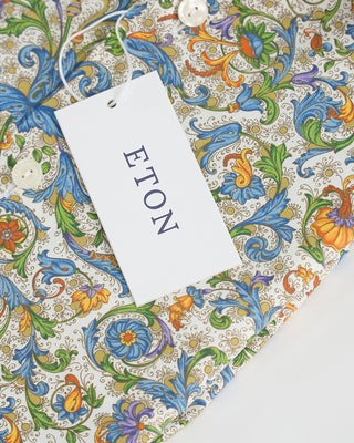 Eton Floral Print Slim Shirt Multi 1 2