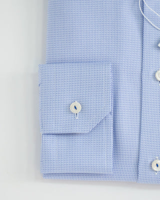 Eton Semi Solid Twill Slim Shirt Light Blue 1 1