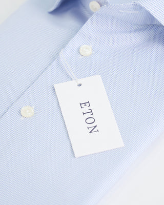 Eton Micro Neat Slim Shirt Light Blue 1 3